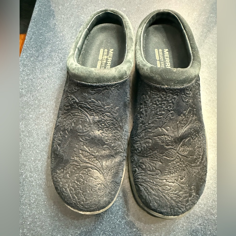 Merrell Dark Blue  Embossed Slip-On Shoes